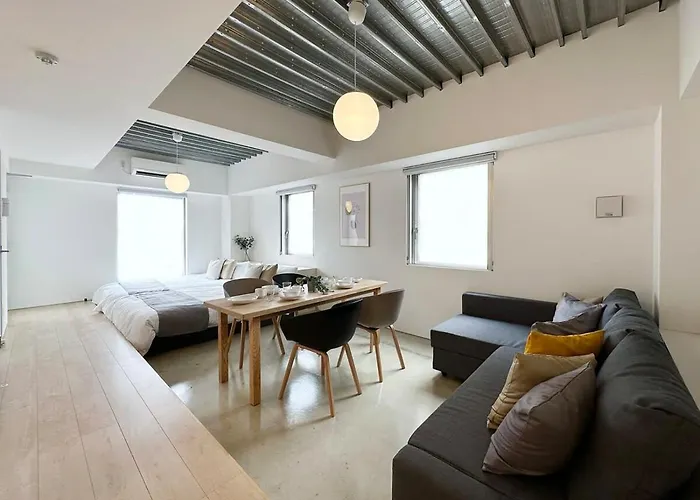 Bhotel Arts Dobashi - New Studio Apt In The City Center For 6Ppl